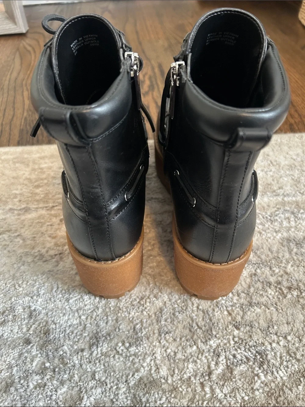 michael kors kenny platform combat boots